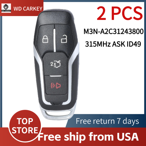 2PCS/BOX 315MHz ASK ID49 Chip M3N-A2C31243800 164-R8109(No logo)